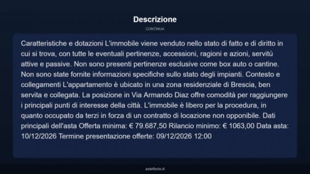 Immobile in asta di 93 m² in vendita a Brescia - Foto 11