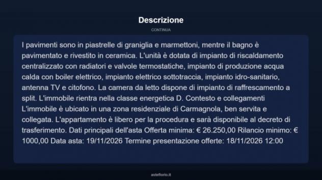 Immobile in asta di 58 m² in vendita a Carmagnola - Foto 14