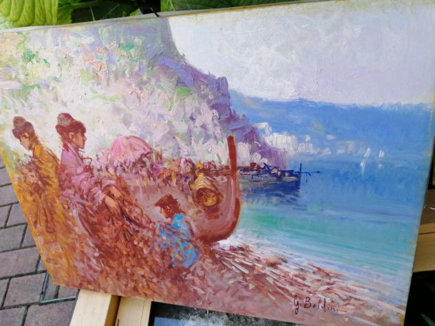 Quadro firmato Giovanni Boldini titolo Pescatori - Foto 7