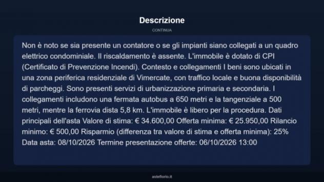 Immobile in asta di 40 m² in vendita a Vimercate - Foto 9