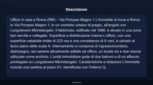 Immobile in asta di 223 m² con più di 5 locali in vendita a Roma - Foto 4