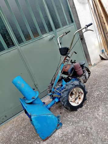 Motocoltivatore BCS con turbina neve