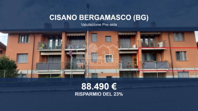 Immobile in asta di 88 m², box auto in vendita a Cisano Bergamasco