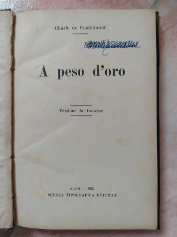 (Rif.4/1) -ROMANZO - A PESO D'ORO