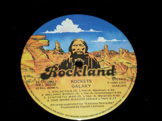 ROCKETS - Galaxy - LP / 33 rpm + Inner 1° Stampa 1980 Italy Rockland - Foto 3