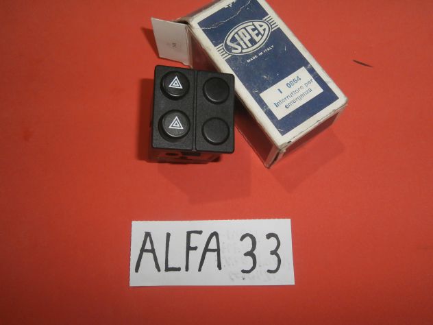 Pulsante interruttore luci di emergenza Alfa 33 SIPEA 0864 "NUOVO"