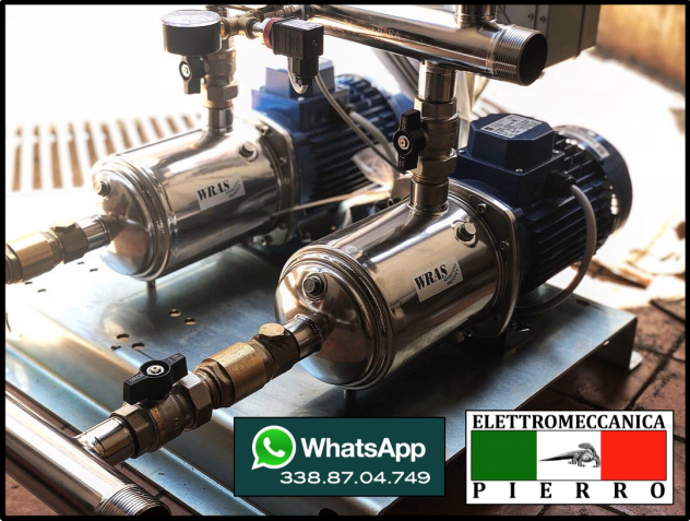Gruppo di pressurizzazione gemellare autoclave 2GP Ebara V230-400 Hp2/3