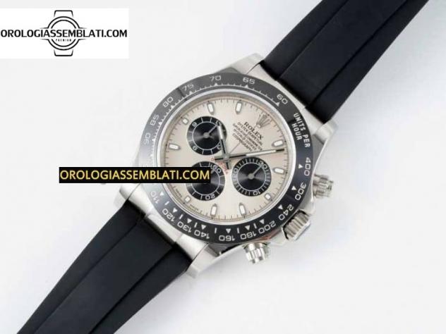 Rolex Replica DAYTONA 116519 1:1 BEST EDITION QUADRANTE GRIGIO SU CINTURINO IN GOMMA OYSTERFLEX SA4130 - Foto 10