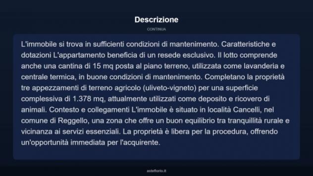 Immobile in asta di 125 m² con più di 5 locali in vendita a Reggello - Foto 8
