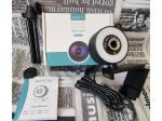 Agptek Webcam 1080P con Luce ad Anello 3 Colori, microfono, treppiede regolabile