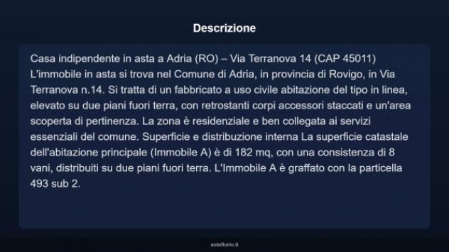 Immobile in asta di 182 m² con più di 5 locali in vendita a Adria - Foto 5