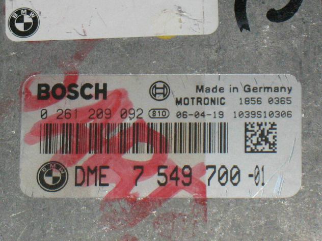0261209092 ECU CENTRALINA BMW X5 0261209092 ME9.2 7549700 DME7549700 - Foto 2