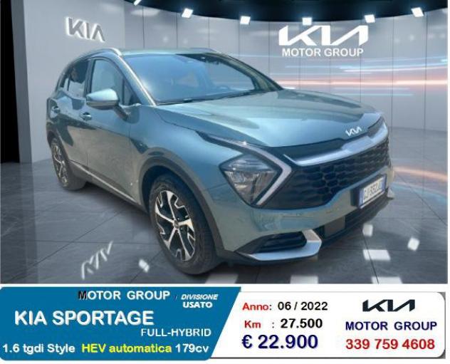 Kia Sportage 1.6 TGDI HEV STYLE 2WD AUTO