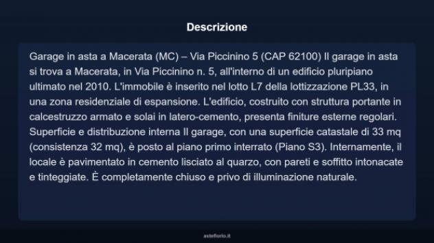 Immobile in asta di 33 m² in vendita a Macerata - Foto 9