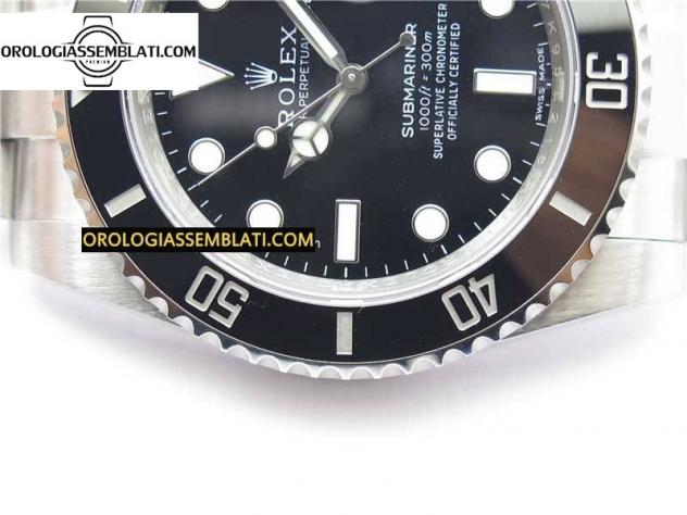 Rolex Replica SUBMARINER 116610 LN CERAMICA NERA 1:1 BEST EDITION CASSA E BRACCIALE IN SS 904L SA3135 V11 - Foto 7