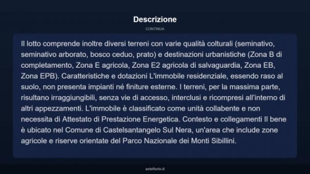 Immobile in asta di 87 m² in vendita a Castelsantangelo sul Nera - Foto 10