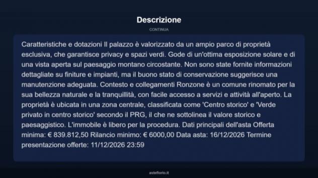 Immobile in asta di 1243 m² in vendita a Ronzone - Foto 4