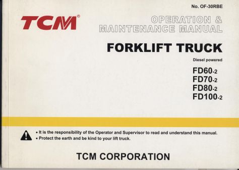 TCM FD60-2 / TCM FD70-2 / TCM FD100-2 Manuale Uso &amp; Manutenzione English