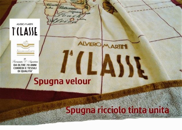 Telo mare spugna ALVIERO MARTINI 1^CLASSE CM. 170 X 100 - Foto 9