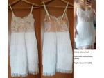 Vestito Malina Fashion bianco/nude, taglia S, COME NUOVO!