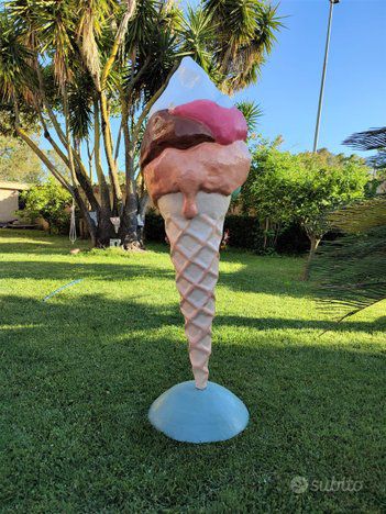 Insegna per gelateria di un cono gelato gigante. - Foto 5