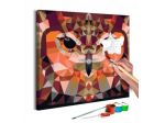 Quadro Fai Da Te 40x40 Cm. Gufo ARREDALACASA Spedizione Gratis