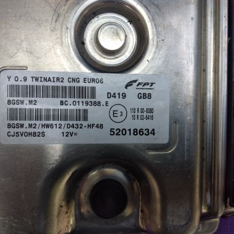 CENTRALINA MOTORE FIAT 500 (312) YPSILON (312) 2011 POI 0.9BZ 52018634 8GSW.M2 - Foto 4