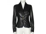 Giacca da donna nera in vera pelle - Tg. S