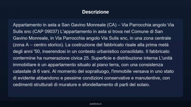 Immobile in asta di 90 m² con più di 5 locali in vendita a San Gavino Monreale - Foto 3