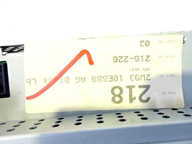 2W93-10E889-AG SISTEMA DI NAVIGAZIONE SATELLITARE JAGUAR XJ 2.7 D 152KW AUT 4P (2007) RICAMBIO USATO CON GRUPPO DI COMANDO CLIMATIZZATORE CLIMA A/C AU - Foto 3
