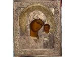 Antica icona russa Madonna di Kazan