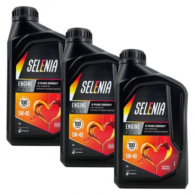 Olio Motore Selenia K Pure Energy 5W-40 3L Specifiche Fiat 955535-S2 C3