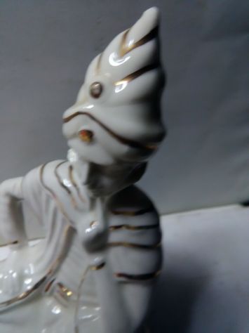 STATUINA IN CERAMICA FILETTATA ORO ZECCHINO AN 60 - Foto 5