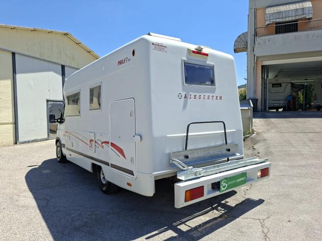 CAMPER AIESISTEM RENAULT SEMINTEGRALE MONOSCOCCA DINETTE LETTO MATRIMONIALE GARAGE CLIMATIZZATORE FOTOVOLTAICO PORTAMOTO CAMPEGGIO USATI GENERALI 1651 - Foto 3