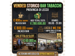 Storico bar tabacchi zona centrale del paese aggi 280.000,00 - rif. BAR549
