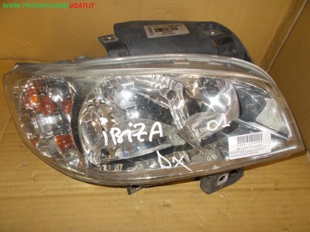 PROIETTORE D.(doppia parabola) 2 PARABOLE SEAT IBIZA (6K)  Parti elettriche  Fanaleria  Proiettori  Proiettore ant. SEAT - IBIZA - 01-05-1993 - 01-12-