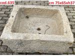Lavello fontana vasca rustico in pietra