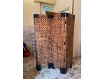 Paravento Separè 4 Ante in Fibra Naturale Intrecciata