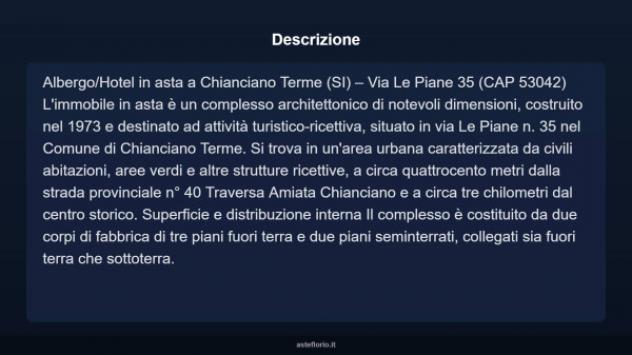 Immobile in asta di 1200 m² in vendita a Chianciano Terme - Foto 3