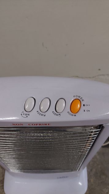 stufa alogena elettrica 3 livelli di potenza 1200W - Foto 2
