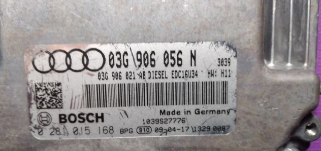 CENTRALINA MOTORE AUDI A3 1.9 TDI BOSCH 0 281 015 168, 0281015168, 03G 906 056 N - Foto 7