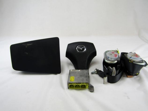 G31A57K30B KIT AIRBAG MAZDA 6 SW 2.0 D 105KW 6M 5P (2007) RICAMBIO USATO CON PRETENSIONATORI CINTURE DI SICUREZZA, CENTRALINA AIRBAG, AIRBAG VOLANTE,