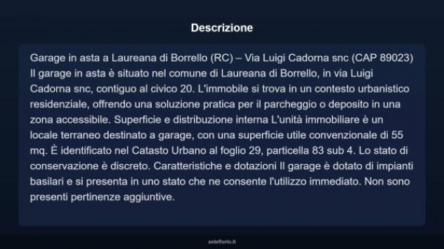 Immobile in asta di 55 m² in vendita a Laureana di Borrello - Foto 6