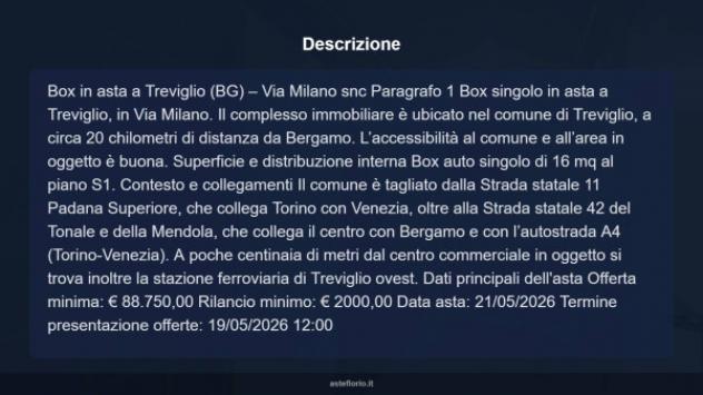 Immobile in asta di 16 m² in vendita a Treviglio - Foto 9