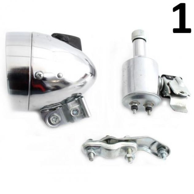 Kit faro anteriore con dinamo per bici epoca - Foto 2