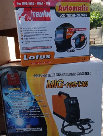 Saldatrice + Maschera Telwin Lotus – Come Nuovi