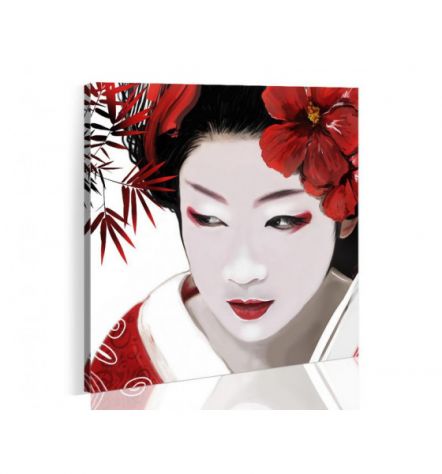 Quadro Ragazza Giapponese Cm.40x40 E 80x80 - ARREDALACASA