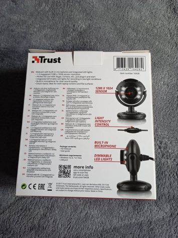 Trust Webcam With Led Lights SpotLight Pro Microfono Integrato e Luci LED - Nera - Foto 4