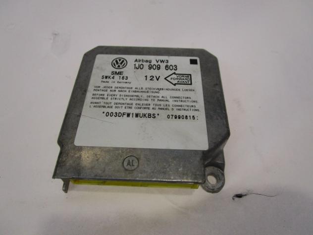 1J0909603 KIT AIRBAG COMPLETO VOLKSWAGEN LUPO 1.0 B 37KW 5M 3P (1999) RICAMBIO USATO - Foto 2