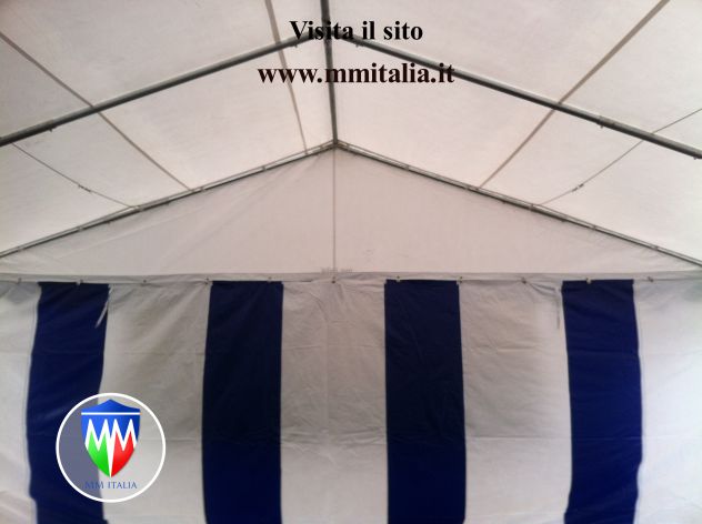 Tendone Tendostruttura 4 x 4 telo in pvc ignifugo uso pubblico - Foto 2